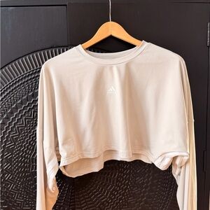 Adidas Women's Beige Crop Top